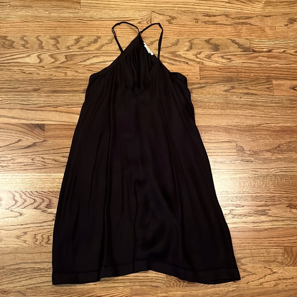 ISABEL MARANT ETOILE BLACK V-NECK SLIP DRESS 38 /6